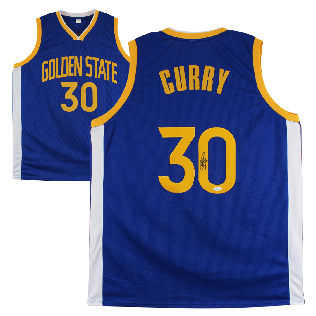 Stephen Curry Signed Golden State Warriors Basketball Jersey with JSA COA